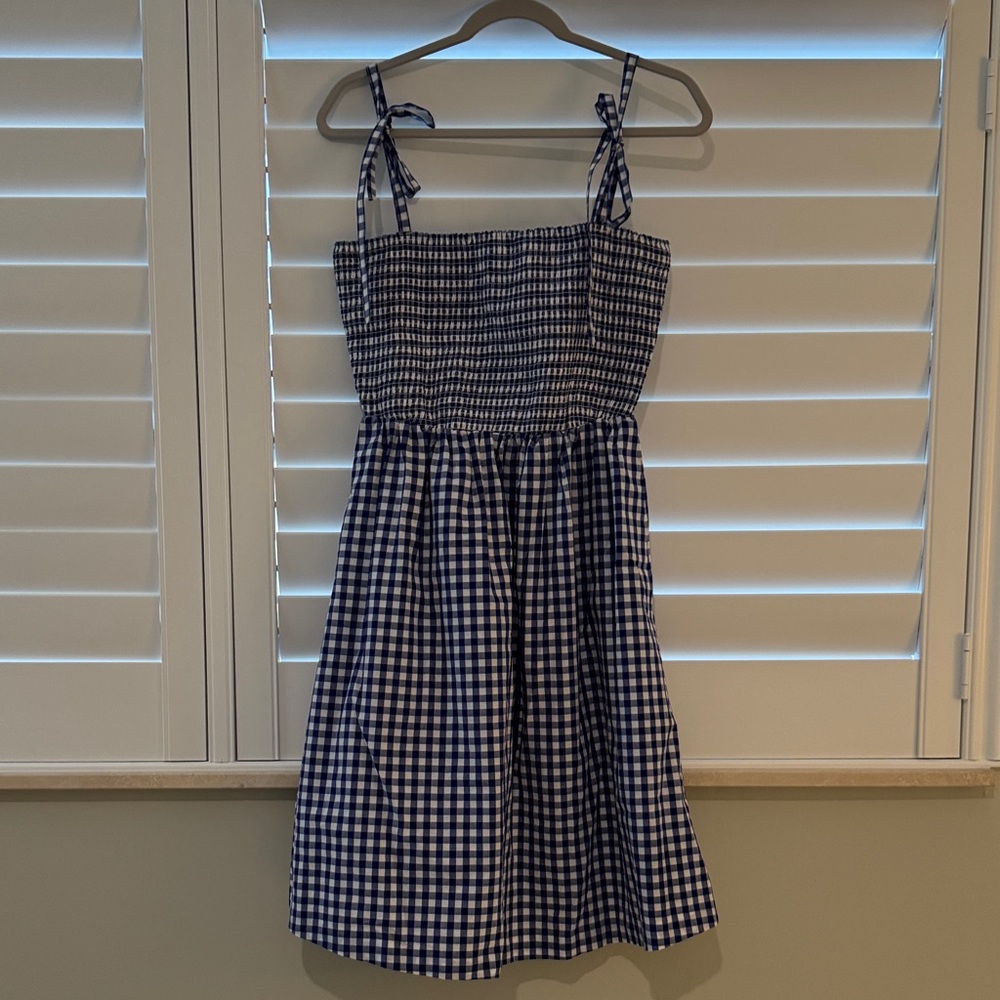 Classic Prep women’s size M smocked gingham dress